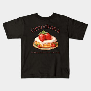 Grandma's Crafting Memories with each recipe Kids T-Shirt